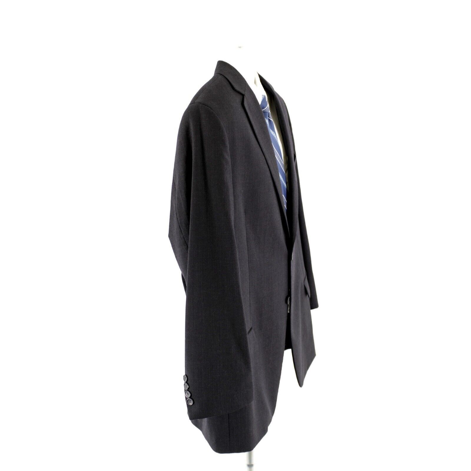 Joseph & Feiss Joseph & Feiss Executive Fit Wool Gray 2 Button Suit Jacket Size 46R - 8 Thumbnail