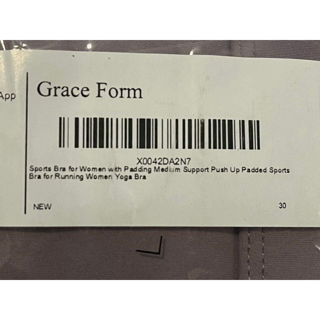 Unknown London Pale Purple Grace Form Women's Sports Push Up Bra Yoga Sz M Size ONE SIZE - 4 Thumbnail