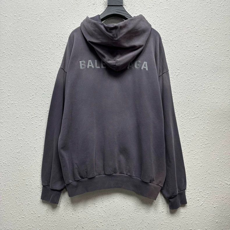 Balenciaga Balenciaga Ombre Embroidered Logo Washed Hoodie Size US M / EU 48-50 / 2 - 2 Thumbnail
