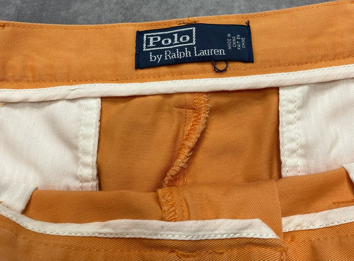 Polo Ralph Lauren 90’s Vintage Polo Ralph Lauren Orange Classic Chino Shorts Size US 35 - 2 Thumbnail