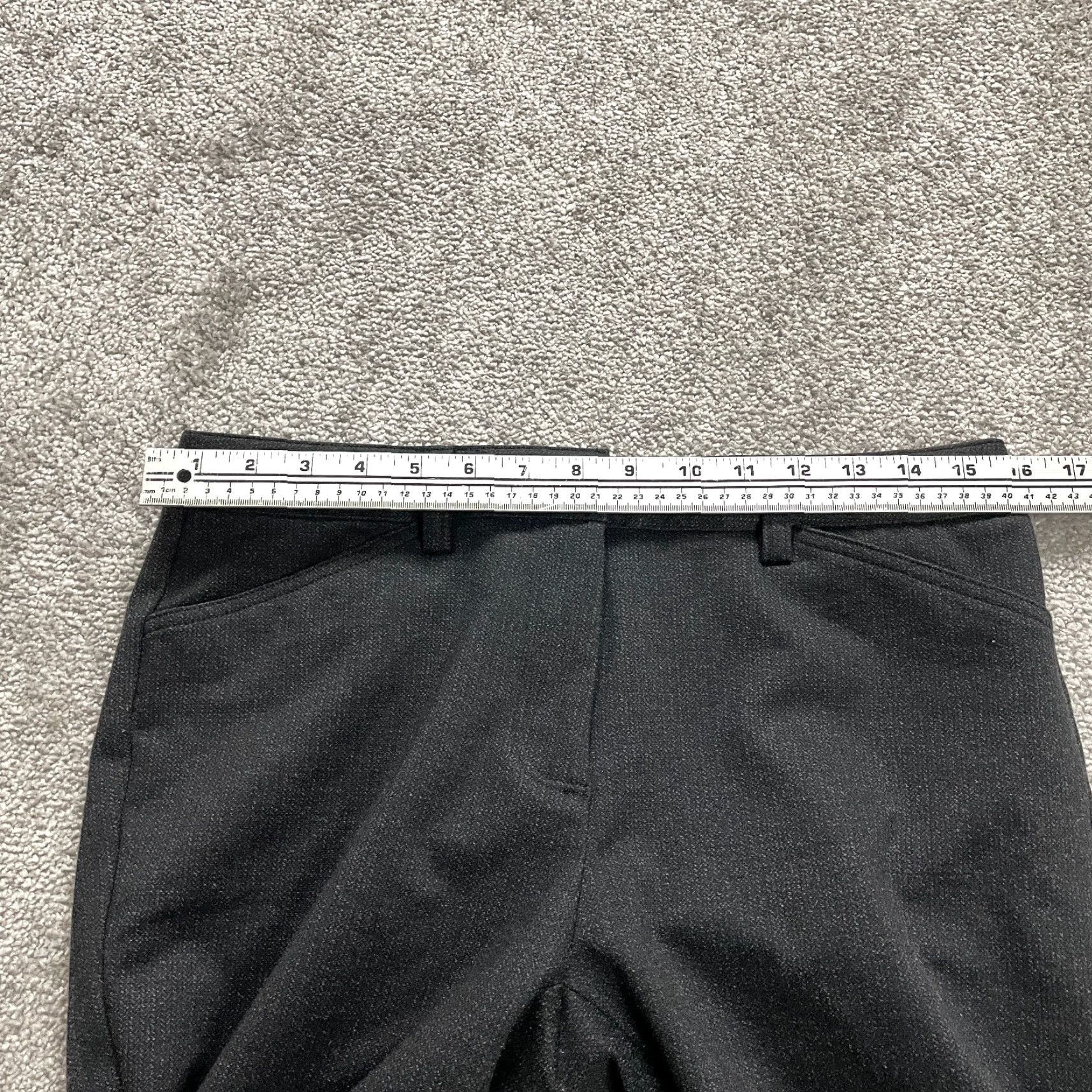 Andrew Marc VINTAGE Andrew Marc Womens Dress Pants Size 8 Gray Solid Polyester Blend Rayon Stretch Dress Pants Womens Regular 32x29 Inseam 29 Linen? Size 30" / US 8 / IT 44 - 6 Thumbnail