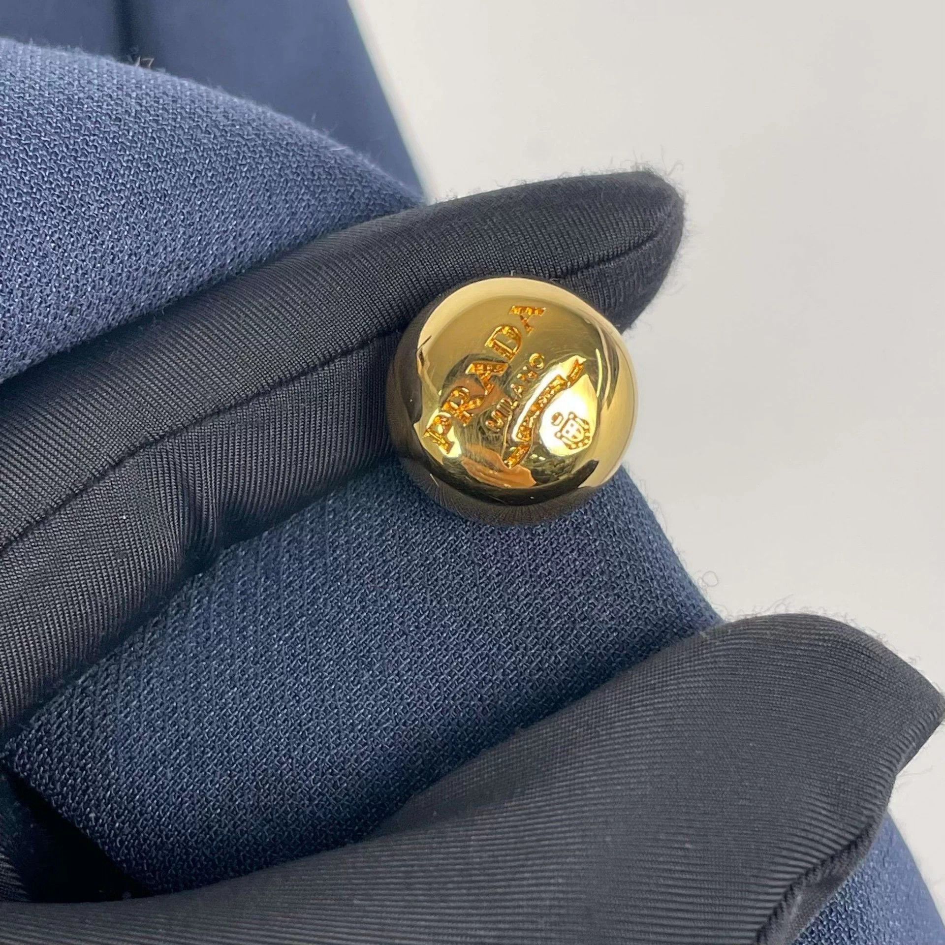 Prada Prada short jacket navy blue 38 Size XS / US 0-2 / IT 36-38 - 4 Thumbnail