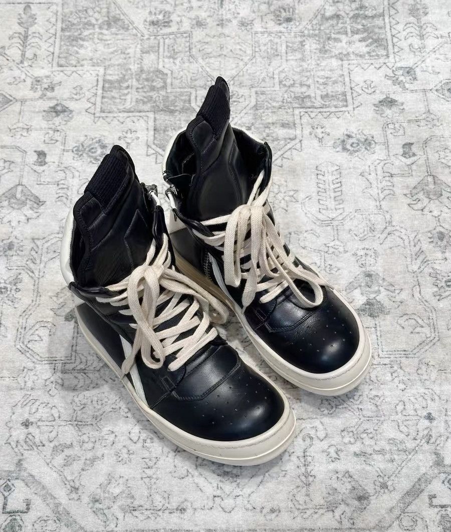 Rick Owens Rick Owens classic black and white patent leather Geobasket Size US 6 / IT 36 - 2 Thumbnail
