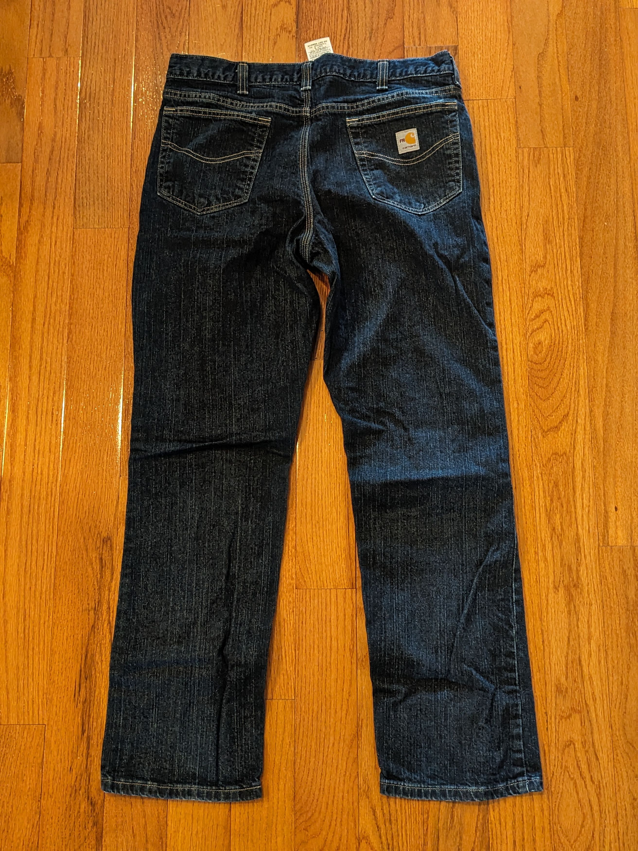 Carhartt × Vintage Vintage Y2K Carhartt Fire Resistant 101814-972 35x32 Denim Size US 35 - 1 Thumbnail