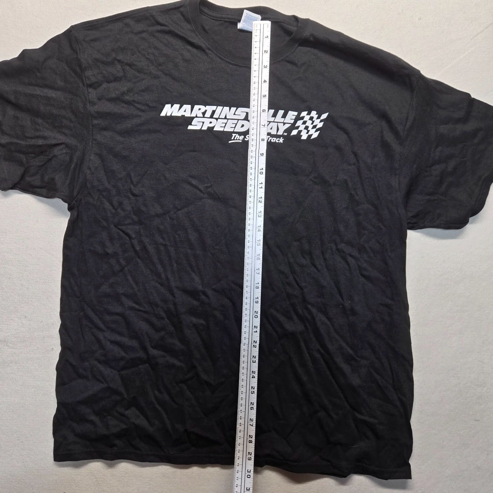 Gildan VINTAGE Gildan Martinsville Speedway NASCAR Racing T-Shirt Short Sleeve Adult 2XL Black Mens Size US XXL / EU 58 / 5 - 7 Thumbnail
