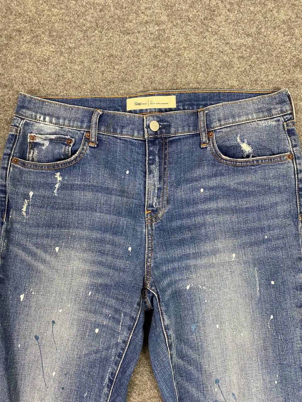 Gap gap japanese brand paint splatter distressed denim Size 36" / US 14 / IT 50 - 7 Thumbnail