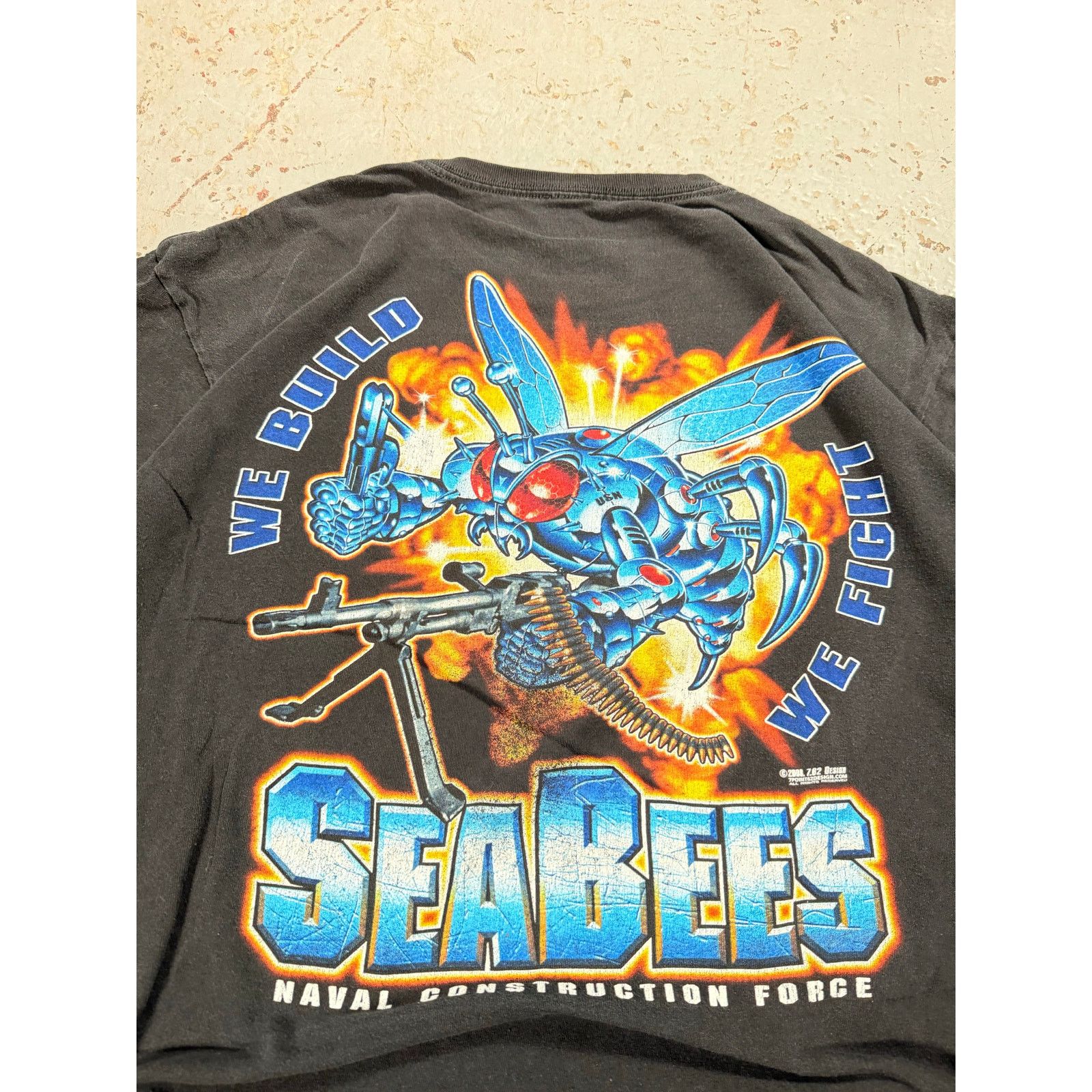Vintage Vintage Sea Bees Tee Size US XL / EU 56 / 4 - 3 Thumbnail