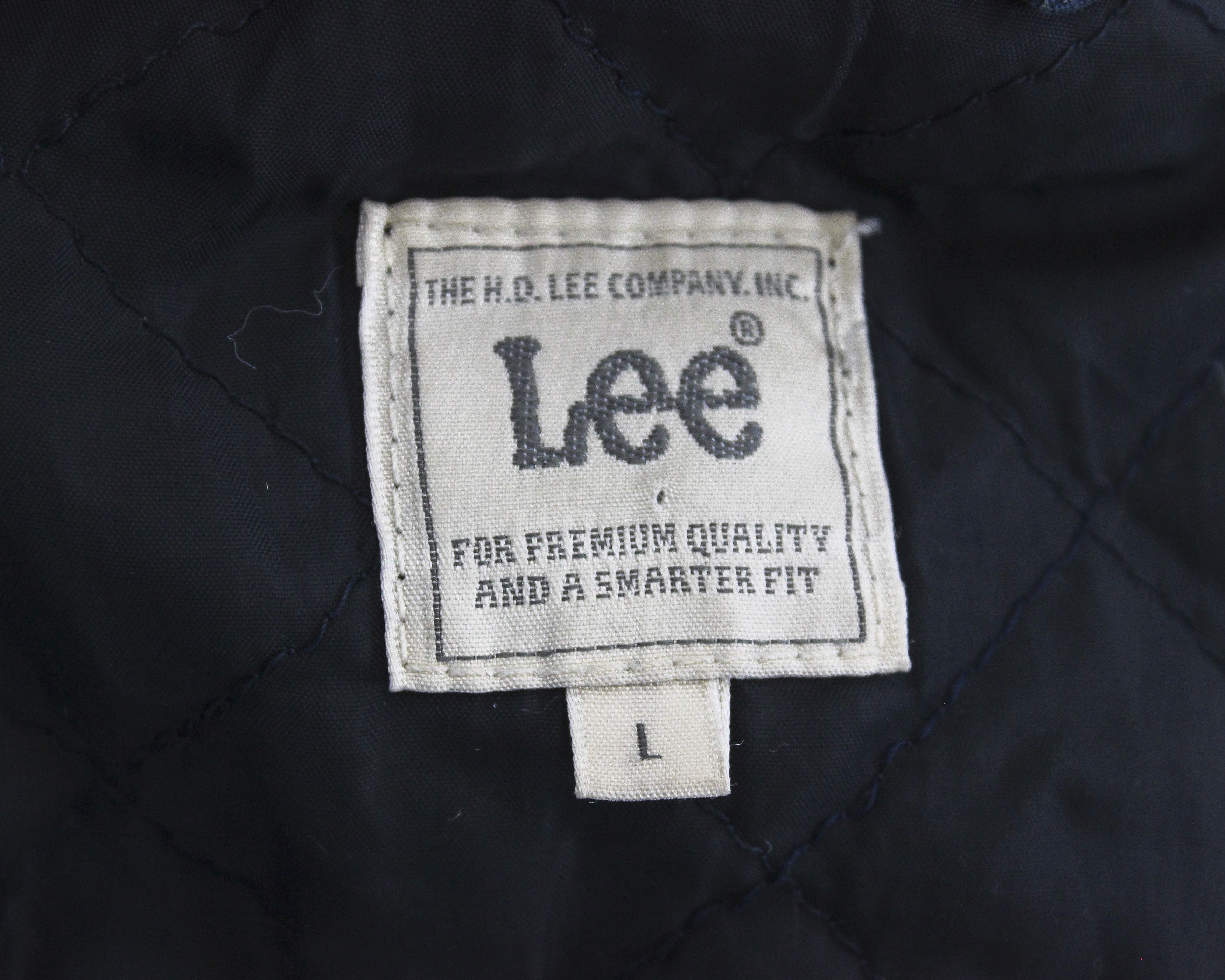 Lee × Vintage Women L Denim Jacket Blue Top Jean Blazer Padded Button Up Size L / US 10 / IT 46 - 5 Thumbnail