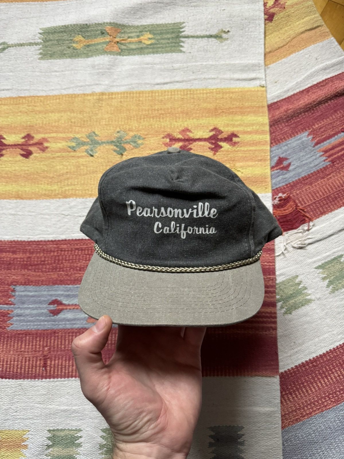 Vintage Vintage 90’s Pearsonville California USA Hat Size ONE SIZE - 2 Thumbnail