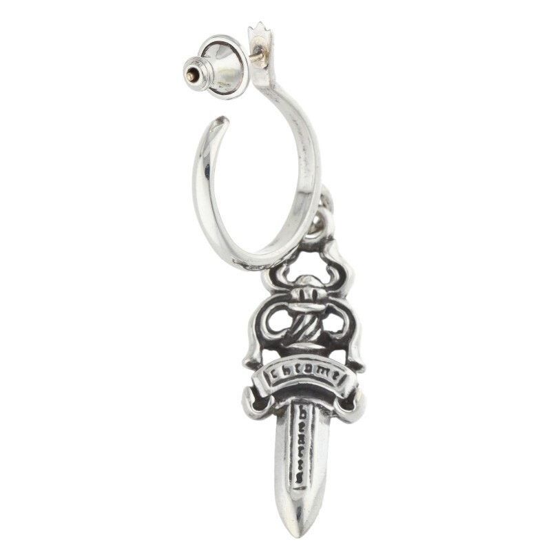 Chrome Hearts Chrome Hearts Dagger Hoop Silver Earring Size ONE SIZE - 2 Thumbnail