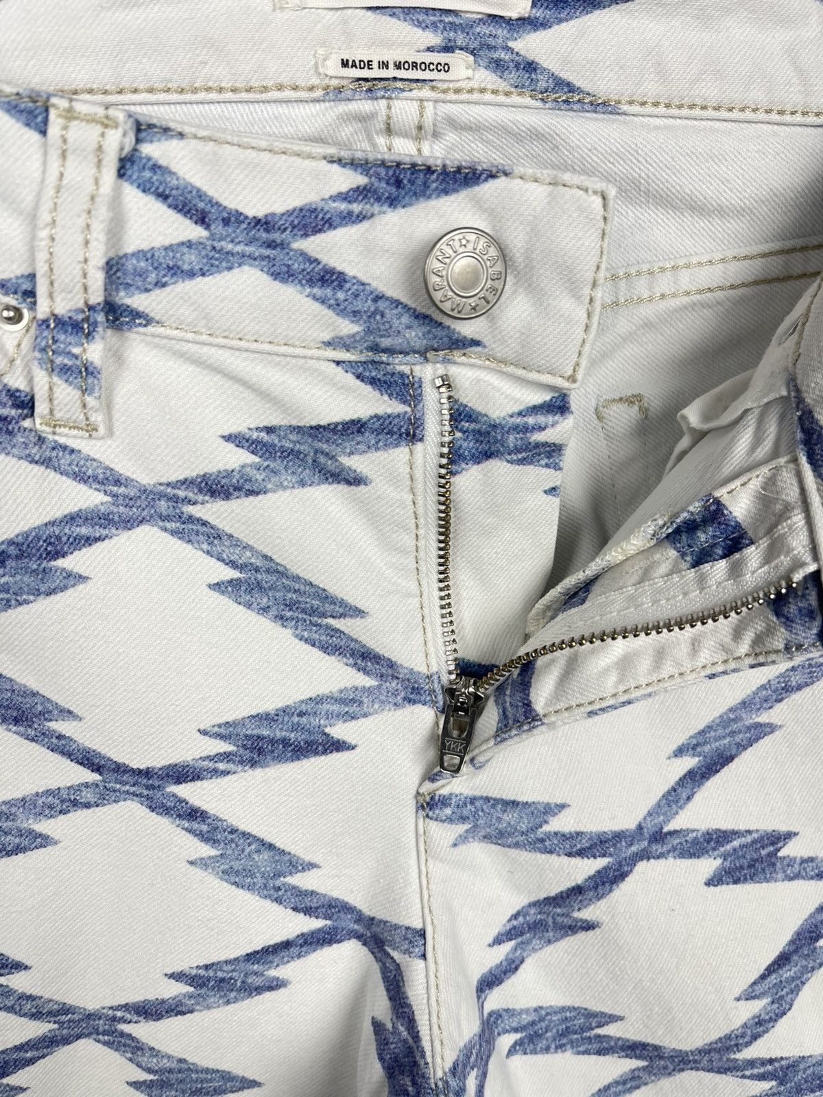 Isabel Marant Etoile Isabel Marant Etoile Nea Printed White Jeans Women’s Size 40 Size 28" / US 6 / IT 42 - 13 Thumbnail