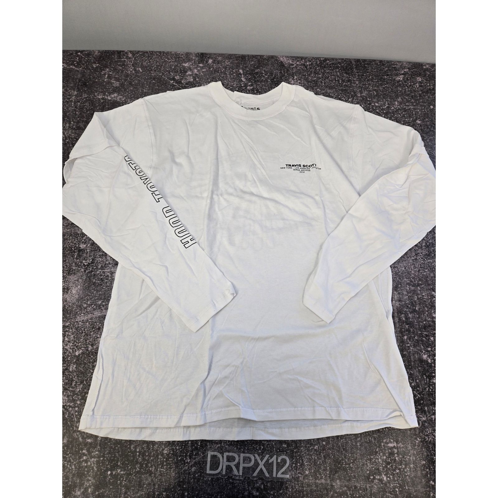 Travis Scott Travis Scott Birds Tour 'Hood Toyota' White LS Tee Size XL Size US XL / EU 56 / 4 - 2 Thumbnail