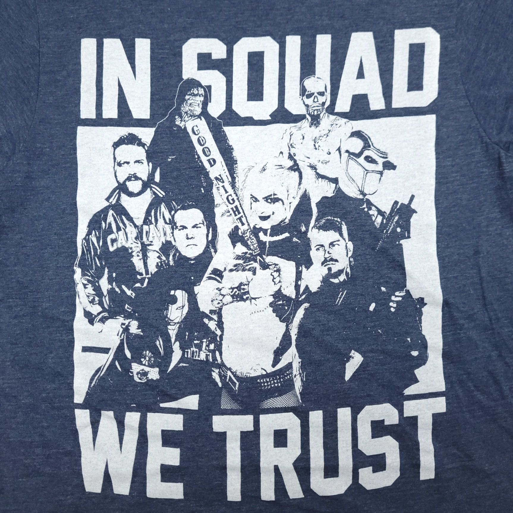 Vintage VINTAGE Suicide Squad T-Shirt Blue Logo Harley Quinn DeadShot T-Shirt Adult Small Squad We Trust Blue Size US S / EU 44-46 / 1 - 2 Thumbnail