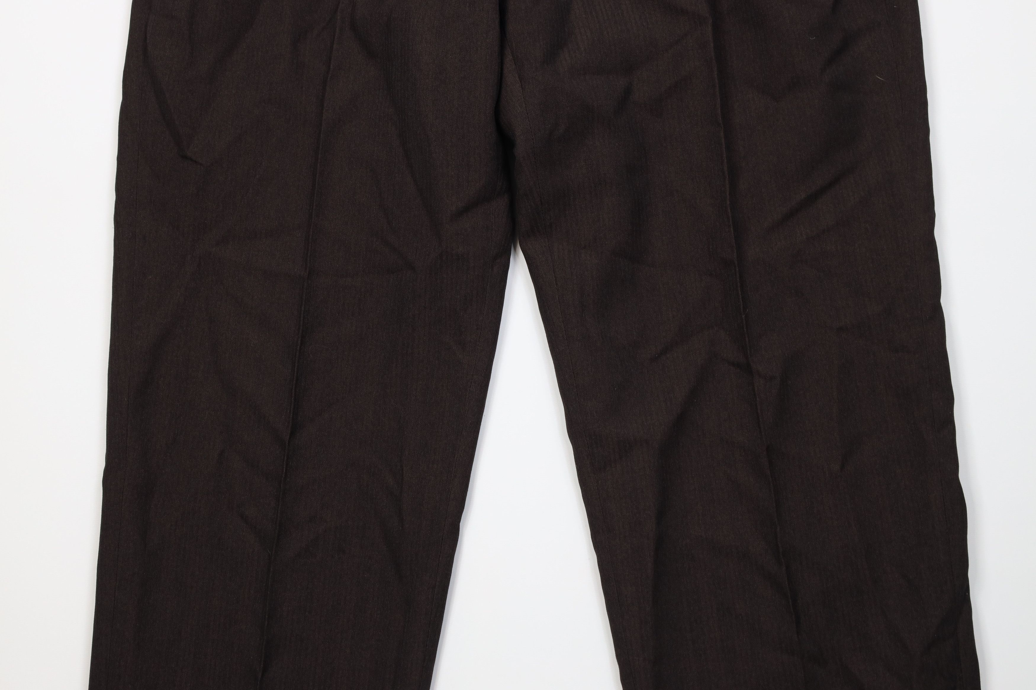 Vintage Vintage 90s Streetwear Knit Wide Leg Chino Pants Brown Size US 38 / EU 54 - 3 Thumbnail