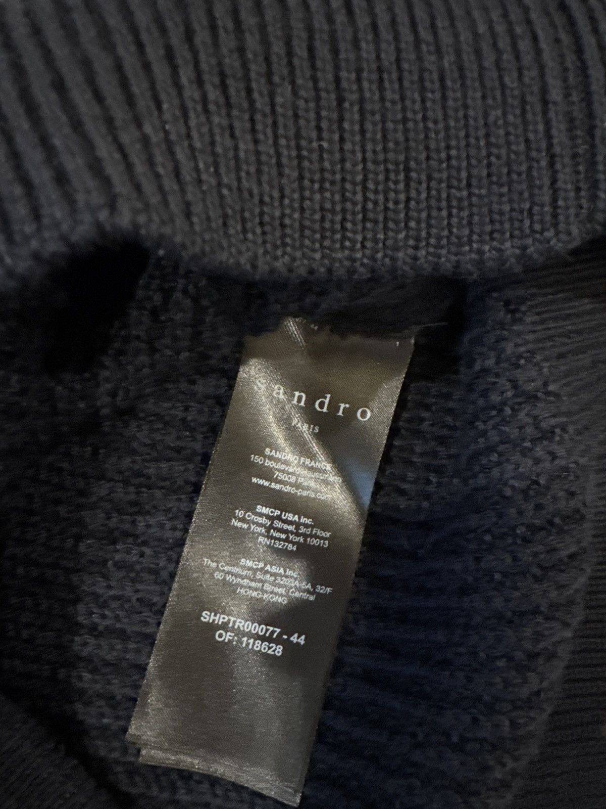 Sandro Sandro Heavy Knit Sweater Navy Blue Size US XL / EU 56 / 4 - 5 Thumbnail