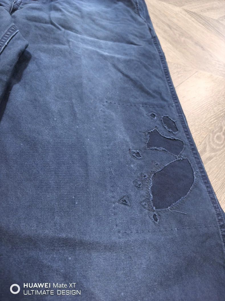 Visvim Visvim Wide Chino Pants with Distressed Details-2506 Size US 26 / EU 42 - 2 Thumbnail