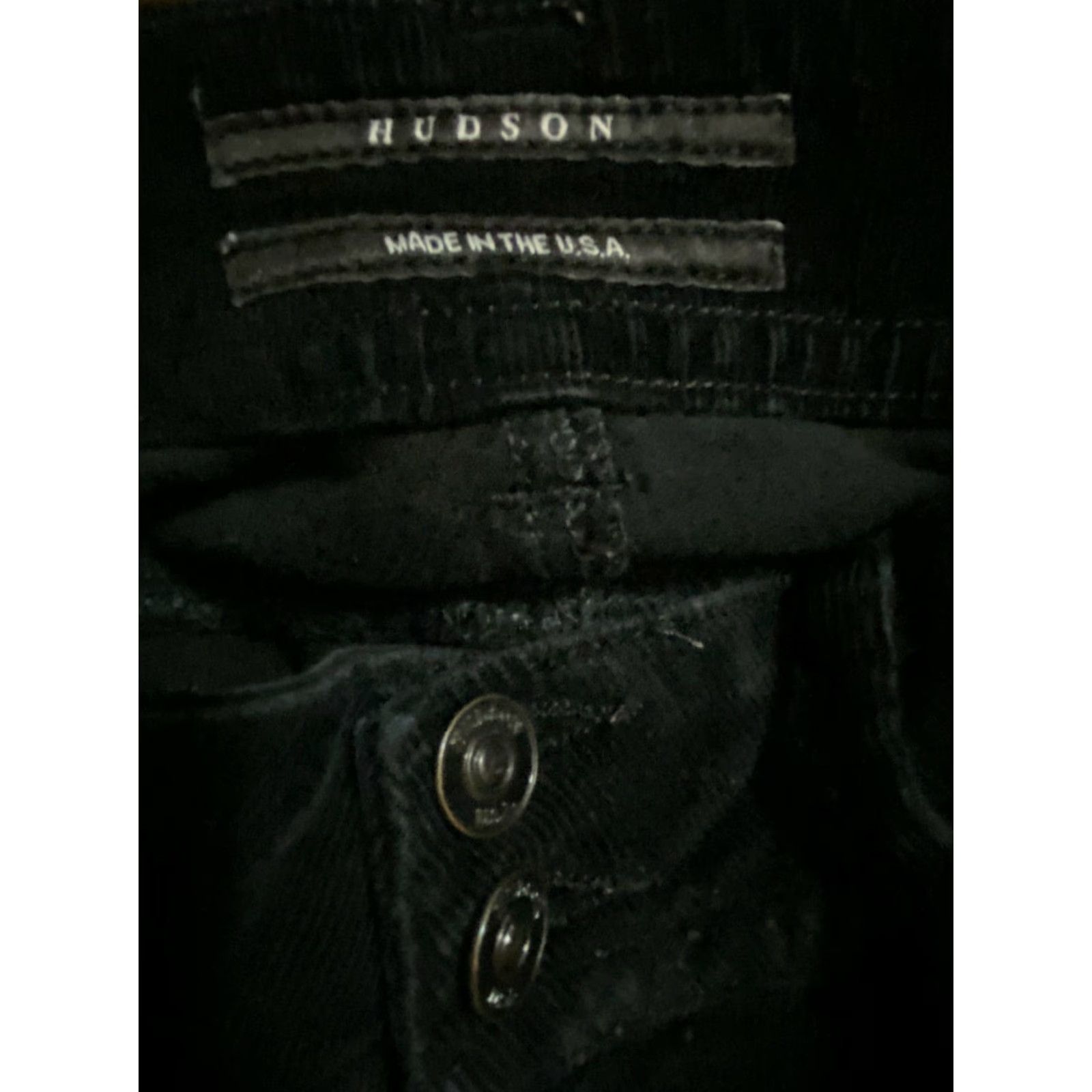 J Brand J Brand Hudson Womens Flared Low Rise Corduroy Jeans Black Size 25 Size 42" / US 20 - 3 Thumbnail