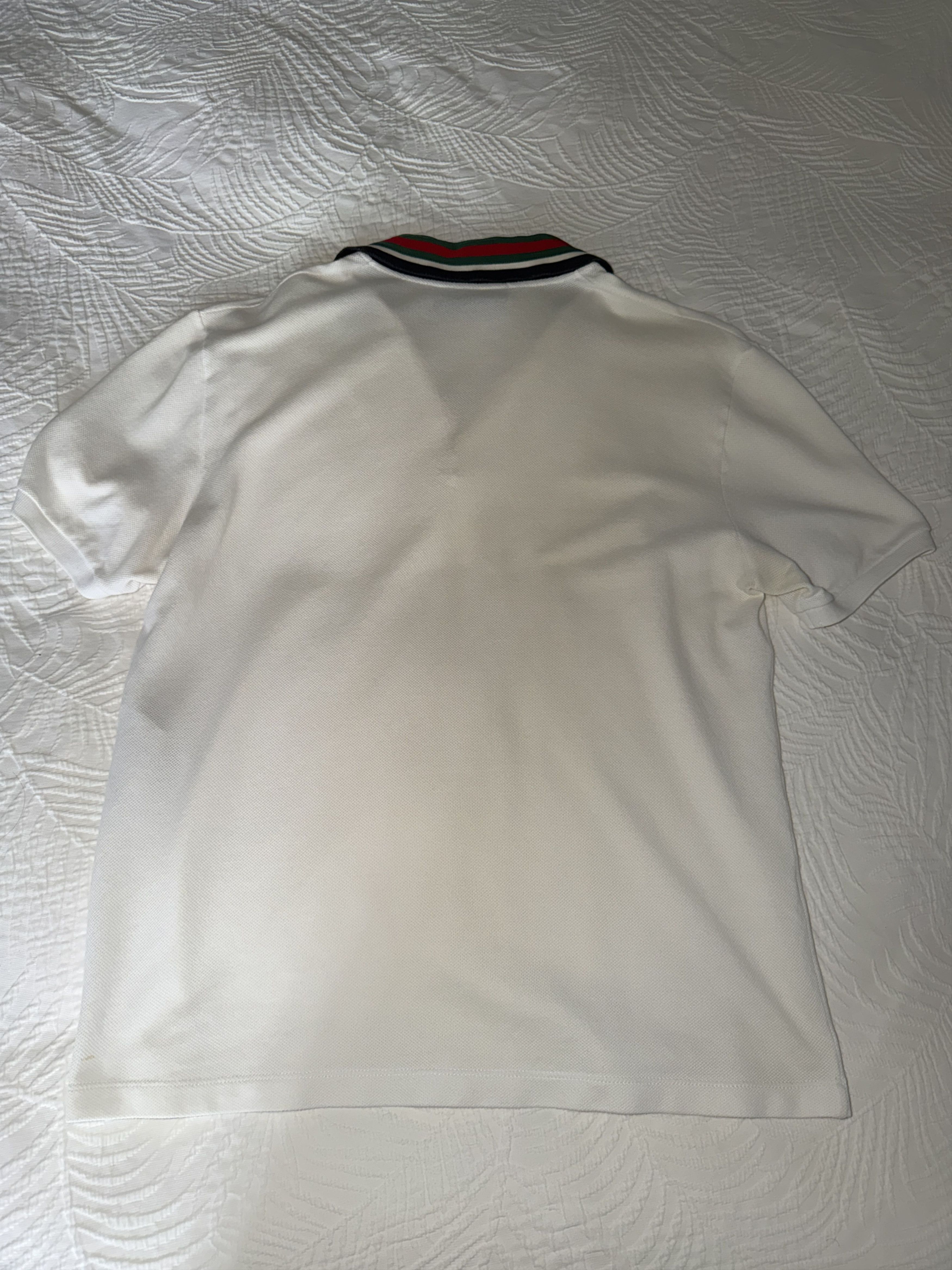 Gucci Gucci Polo Shirt, Green & Red Embroided Collar Size US M / EU 48-50 / 2 - 2 Thumbnail
