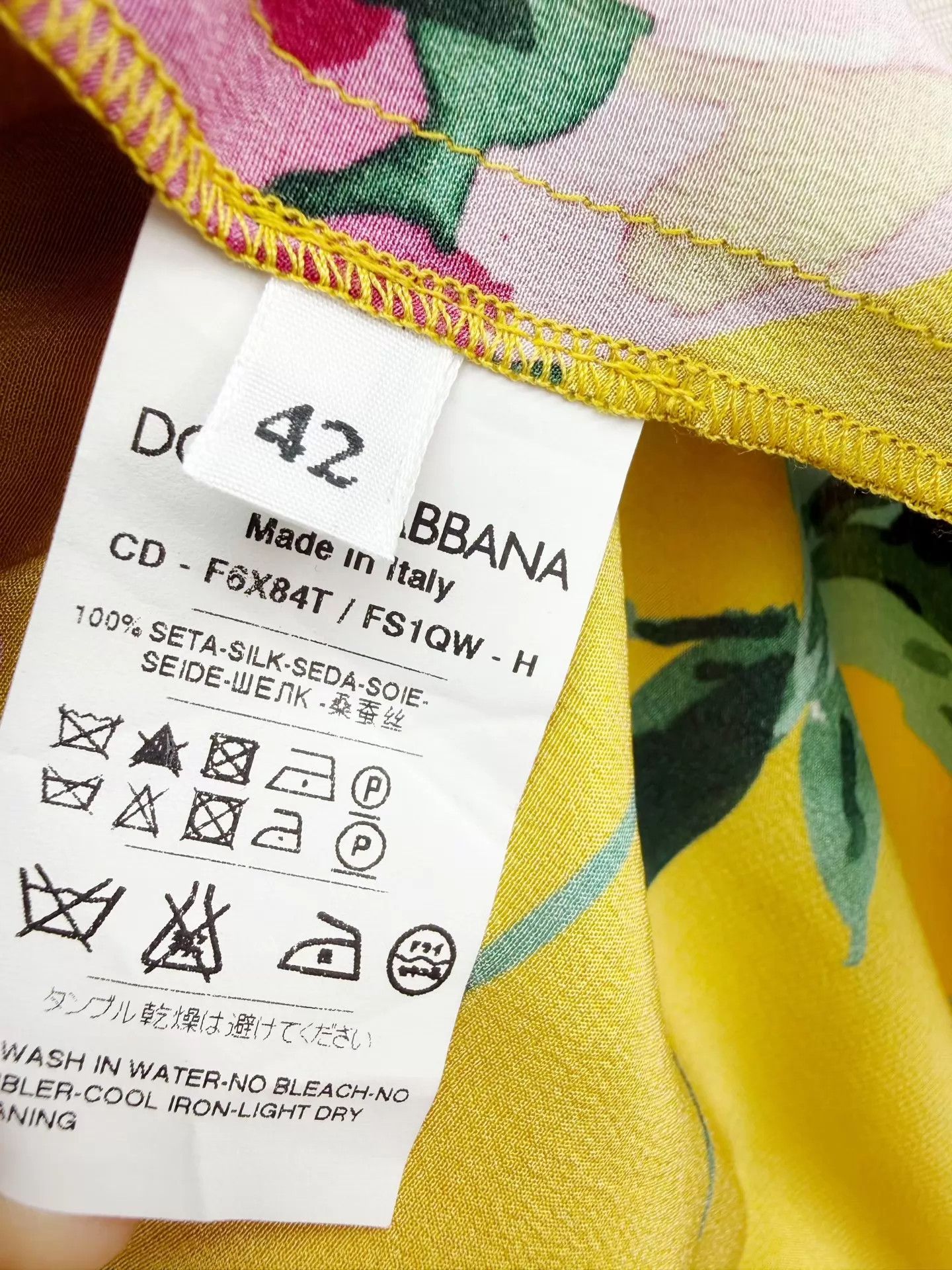 Dolce & Gabbana Dolce & Gabbana Floral Silk Dress 42 Like New Size M / US 6-8 / IT 42-44 - 3 Thumbnail