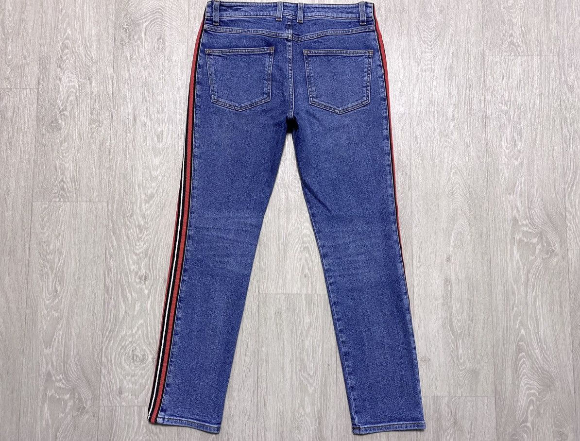 Alexander McQueen 2018 Alexander McQueen Side Stripe Washed Skinny Jeans Denim Size 26" / US 2 / IT 38 - 8 Thumbnail