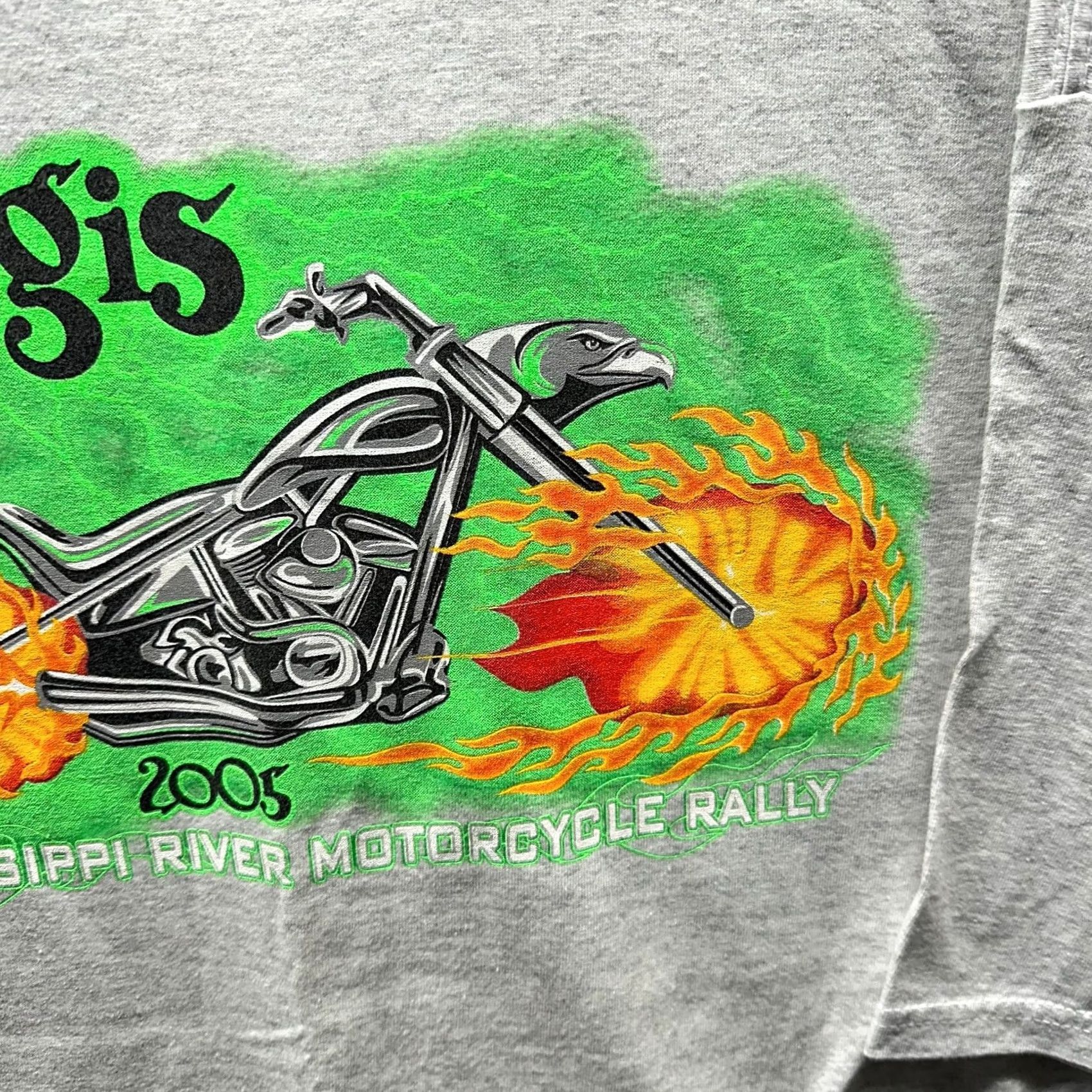 Vintage VINTAGE Sturgis Shirt Mens XL White 3D Biker Motorcycle Thunder Flames Logo T-Shirt Short Sleeve Crew Neck Cotton Size US XL / EU 56 / 4 - 4 Thumbnail