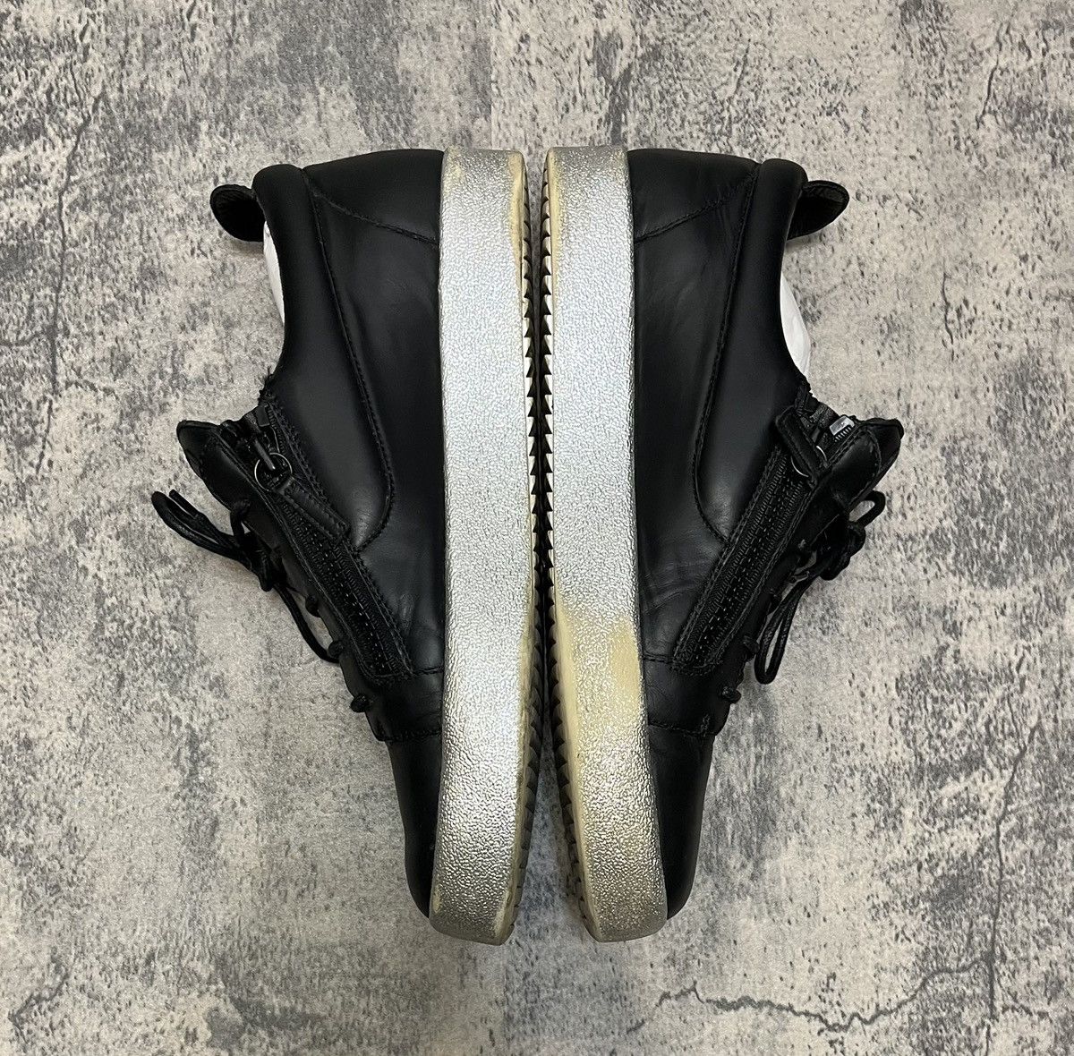 Giuseppe Zanotti Giuseppe Zanotti Low Top Sneakers Black Size US 12 / EU 45 - 4 Thumbnail