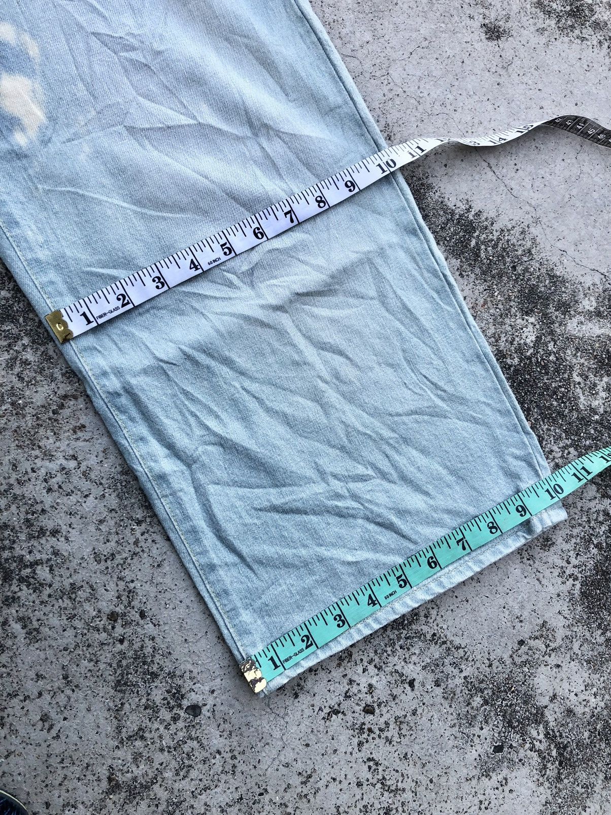 Hypebeast BAGGY⚡️⚡️BLEACH SELVEDGE DENIM Size US 28 / EU 44 - 8 Thumbnail