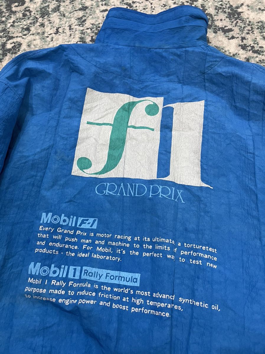 Vintage Vintage Mobil Formula 1 Racing Team Nylon Bomber Jacket Size US XL / EU 56 / 4 - 13 Thumbnail