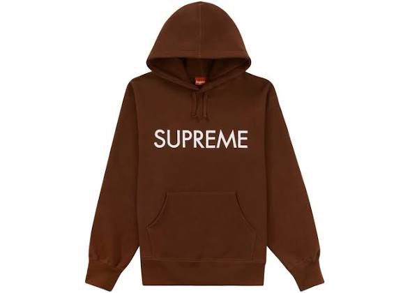 Supreme Supreme Capital Hooded Sweatshirt Dark Brown Sz Large Hoodie Size US L / EU 52-54 / 3 - 1 Thumbnail