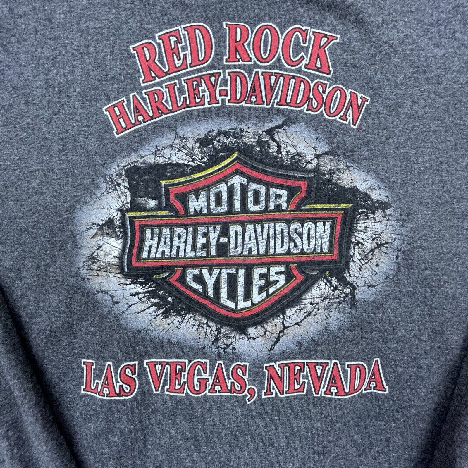 Harley Davidson Harley Davidson Shirt XL Pin-Up Girl Flames Red Rock Vegas Size US XL / EU 56 / 4 - 4 Thumbnail