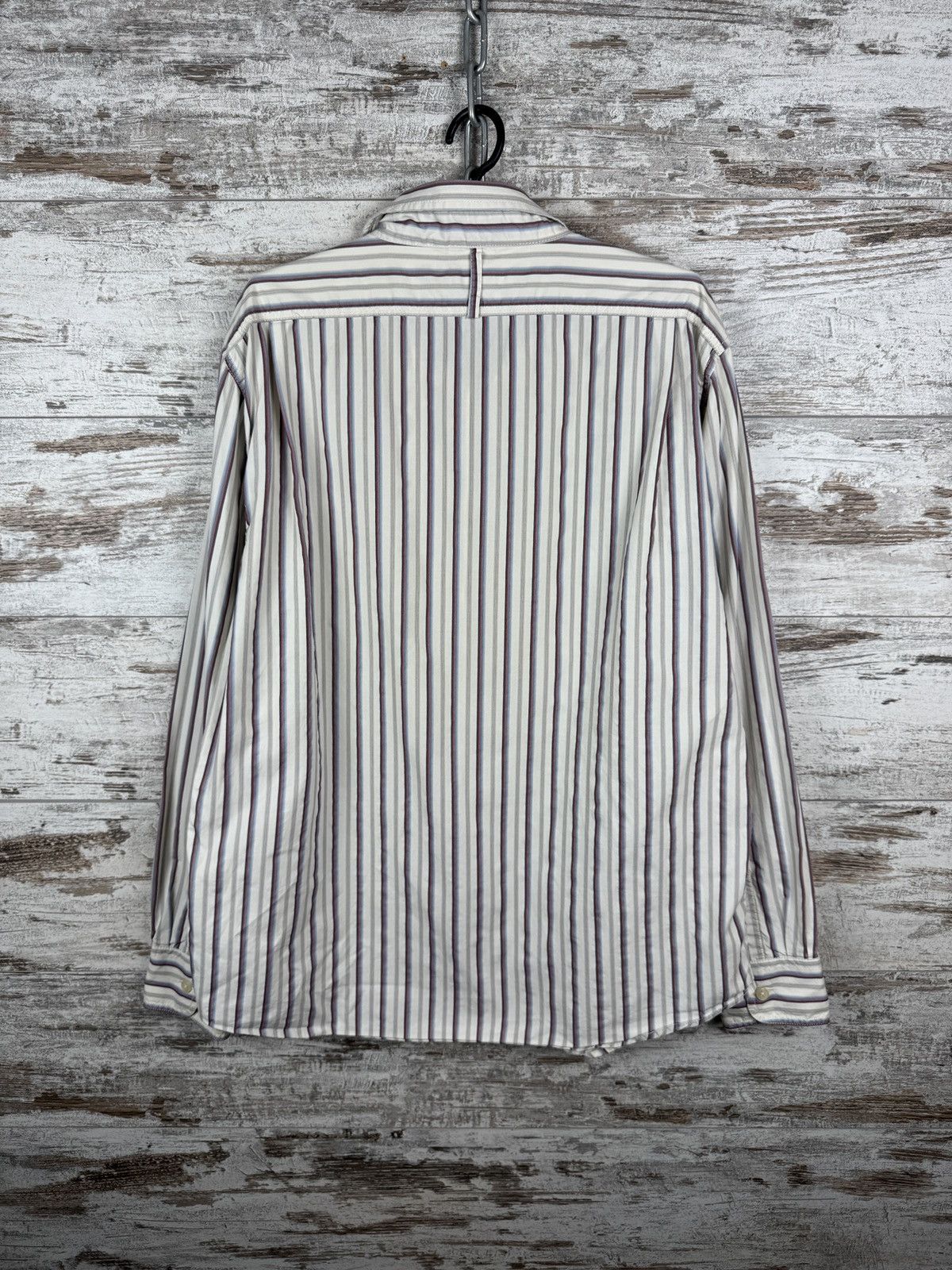 Nigel Cabourn Mens Vintage NIGEL CABOURN UTILITY shirts button up striped Size US XL / EU 56 / 4 - 14 Thumbnail