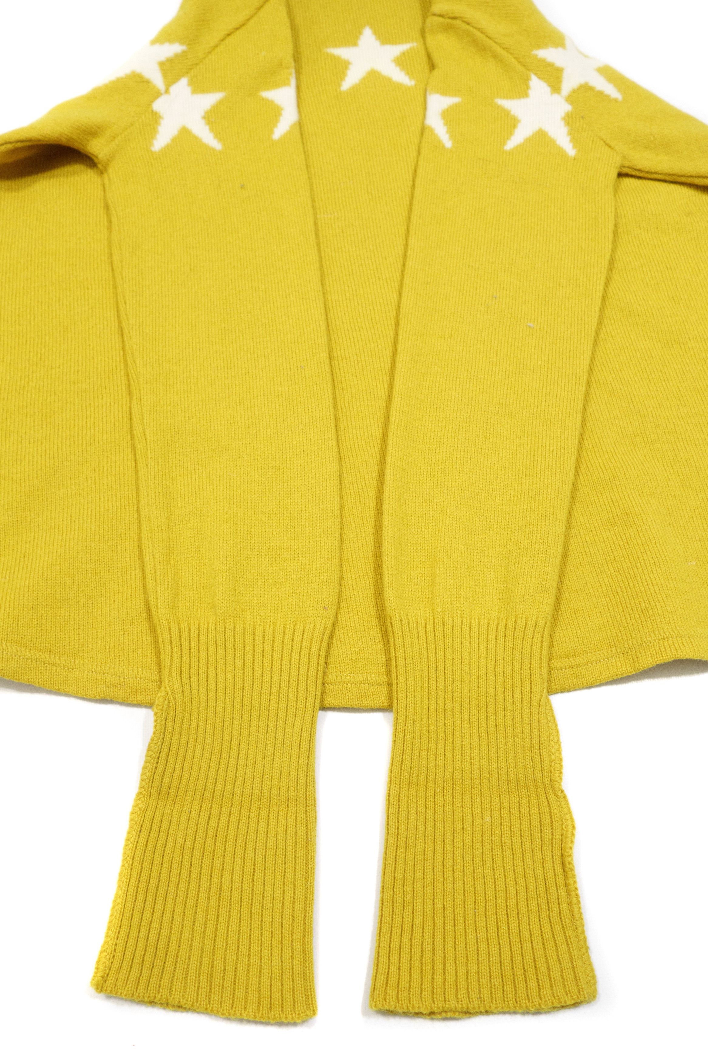 Jean Paul Gaultier 90s Junior 100% Wool Star Intarsia High Neck Flared Sweater Size M / US 6-8 / IT 42-44 - 6 Thumbnail