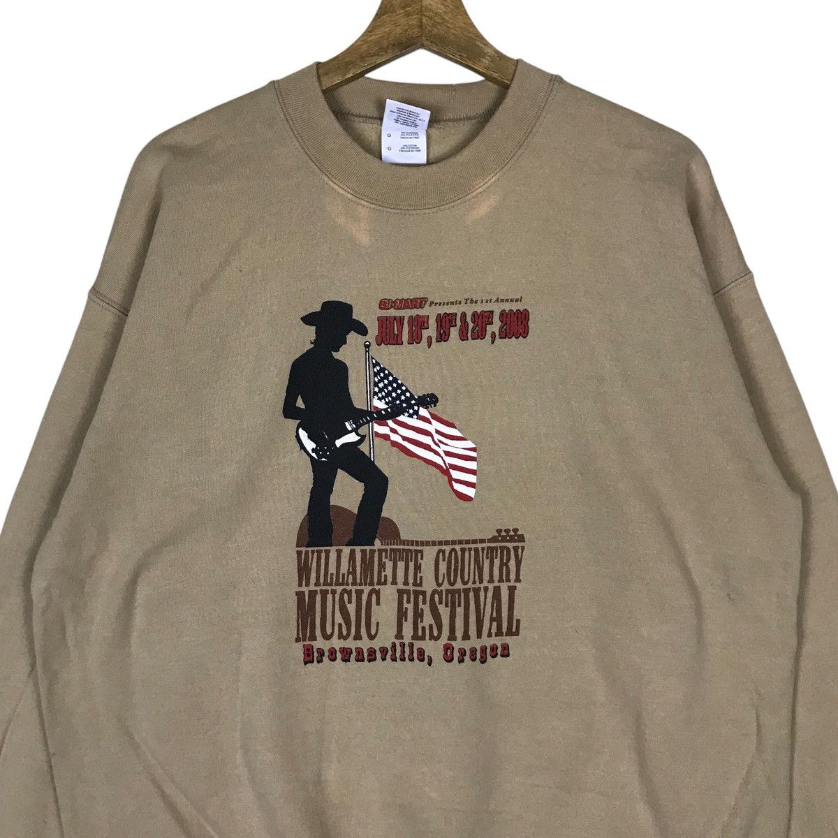 Gildan Vintage Gildan Music Festival Pullover Jumper Sweatshirt Size US L / EU 52-54 / 3 - 2 Thumbnail