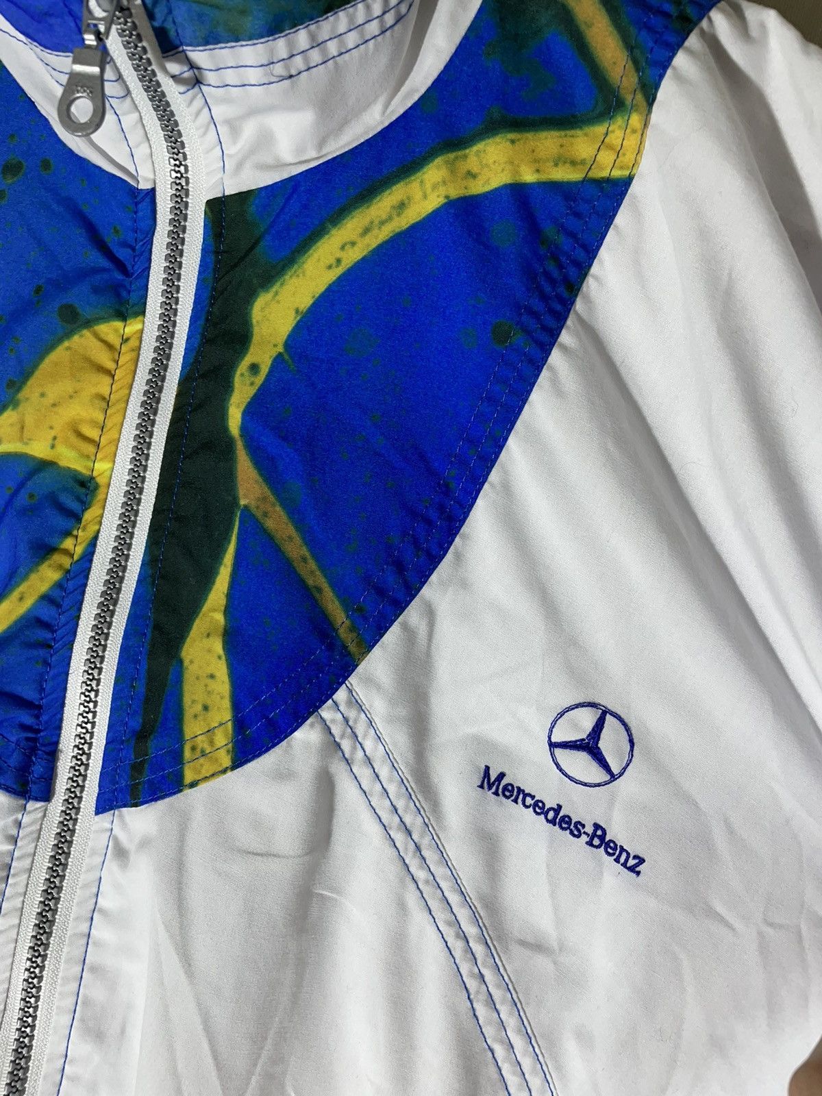 Mercedes-Benz × Vintage Mercedes Benz vintage streetwear racing jacket 90s Size US XL / EU 56 / 4 - 4 Thumbnail