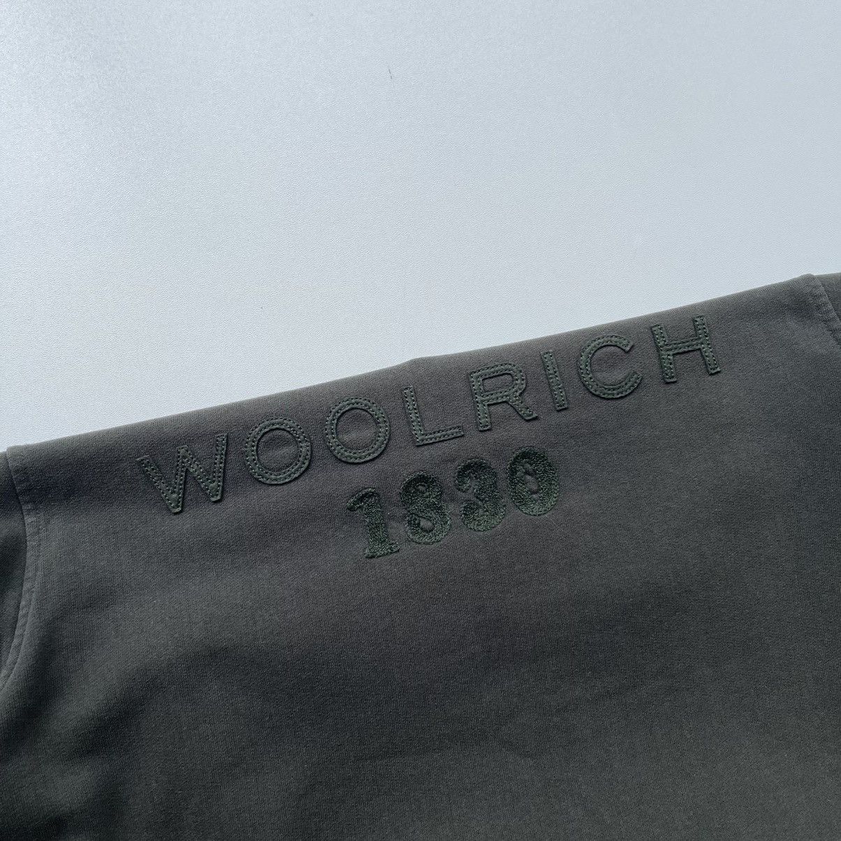 Woolrich Woolen Mills Woolrich John Rich & Bros. Sweatshirt Big Logo Green Size US L / EU 52-54 / 3 - 5 Thumbnail
