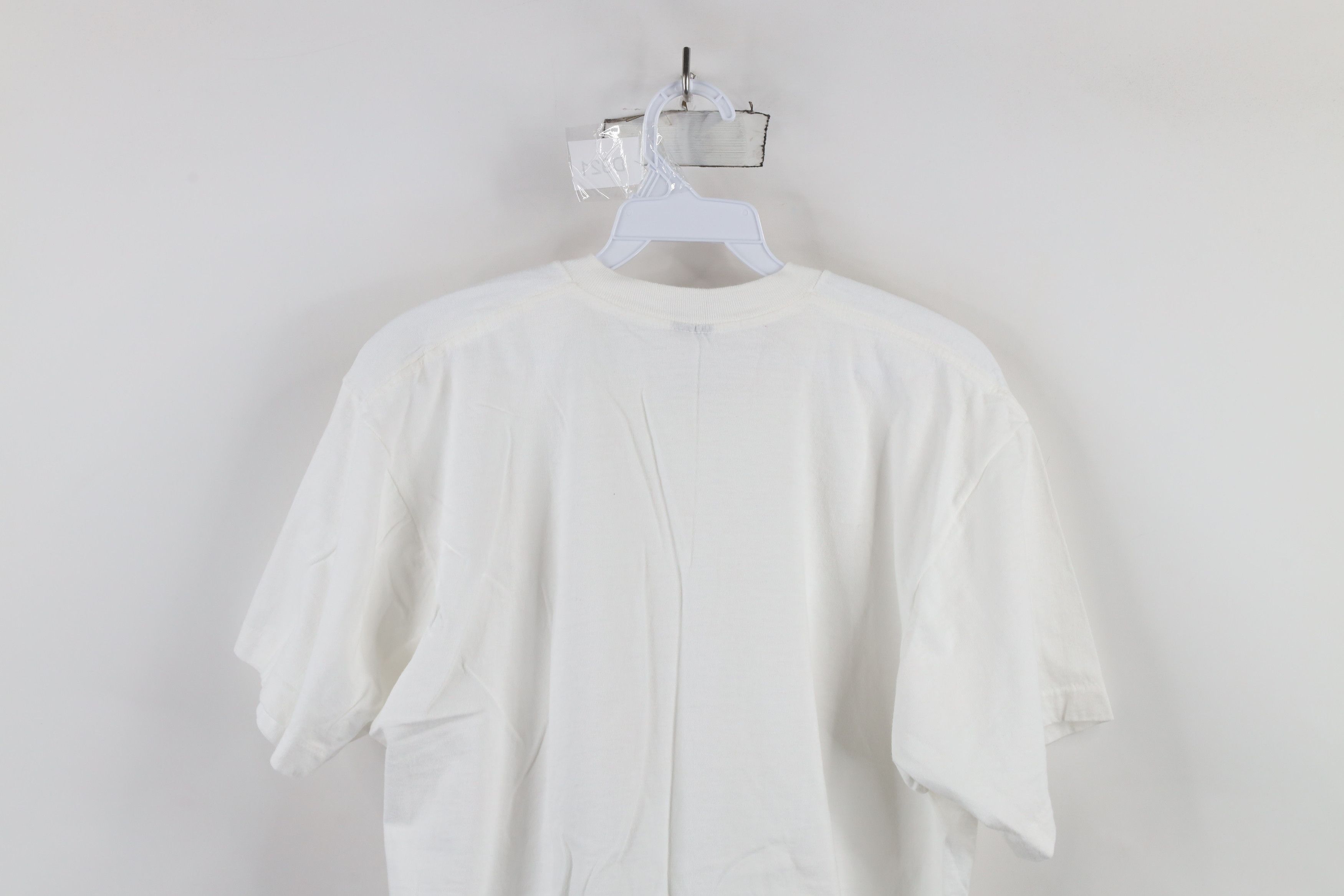Vintage Vintage 90s Streetwear Cotton Short Sleeve T-Shirt White USA Size US XL / EU 56 / 4 - 9 Thumbnail