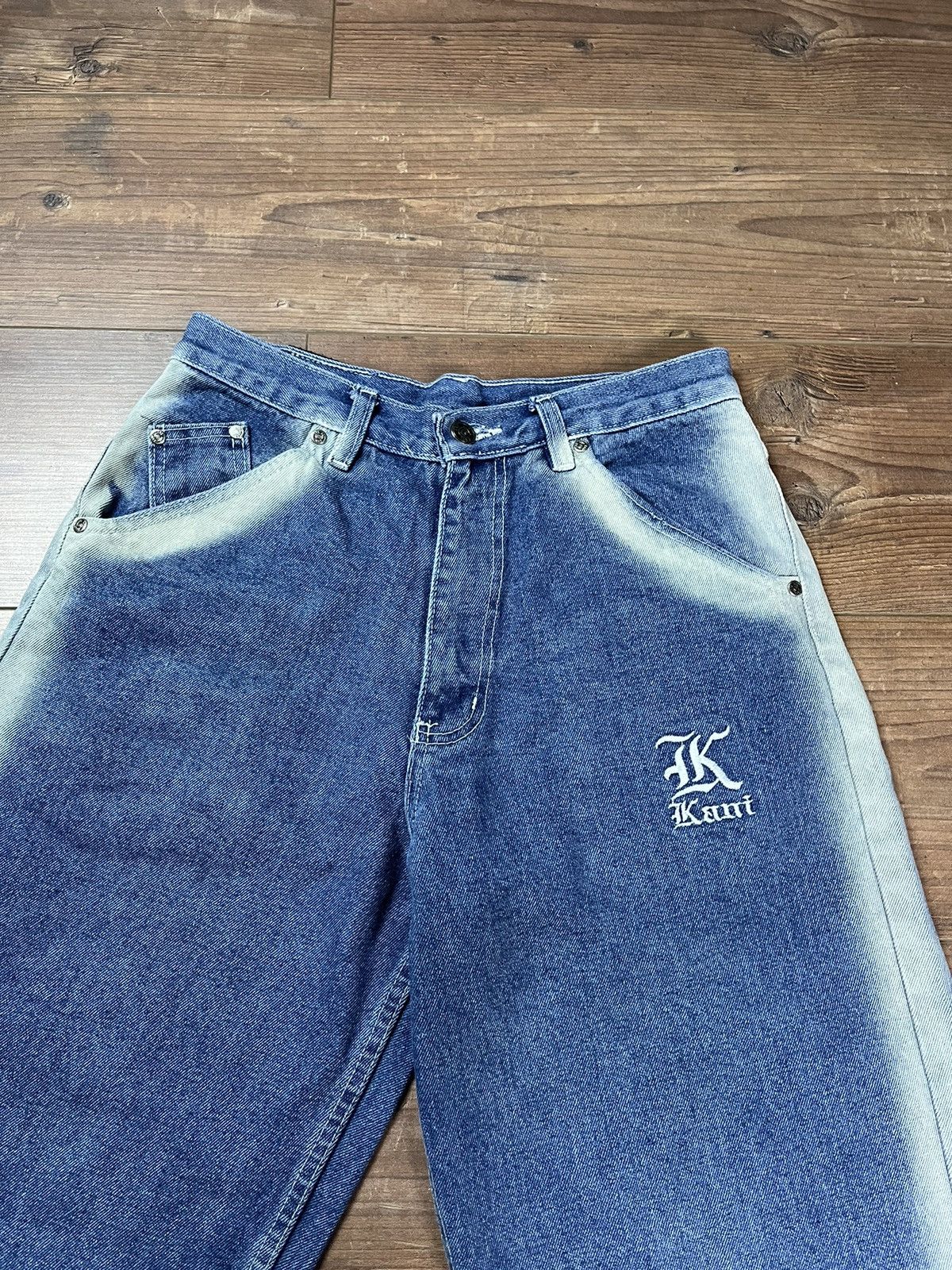 Japanese Brand Vintage 90's Karl Kani Jorts Baggy Shorts Pants Y2K Size US 30 / EU 46 - 7 Thumbnail