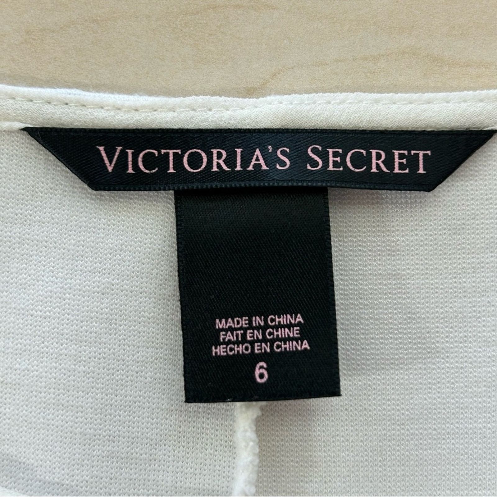 Victoria's Secret Victorias Secret Bodycon Peplum Dress Size 6 Cream Stretch Size M / US 6-8 / IT 42-44 - 11 Thumbnail