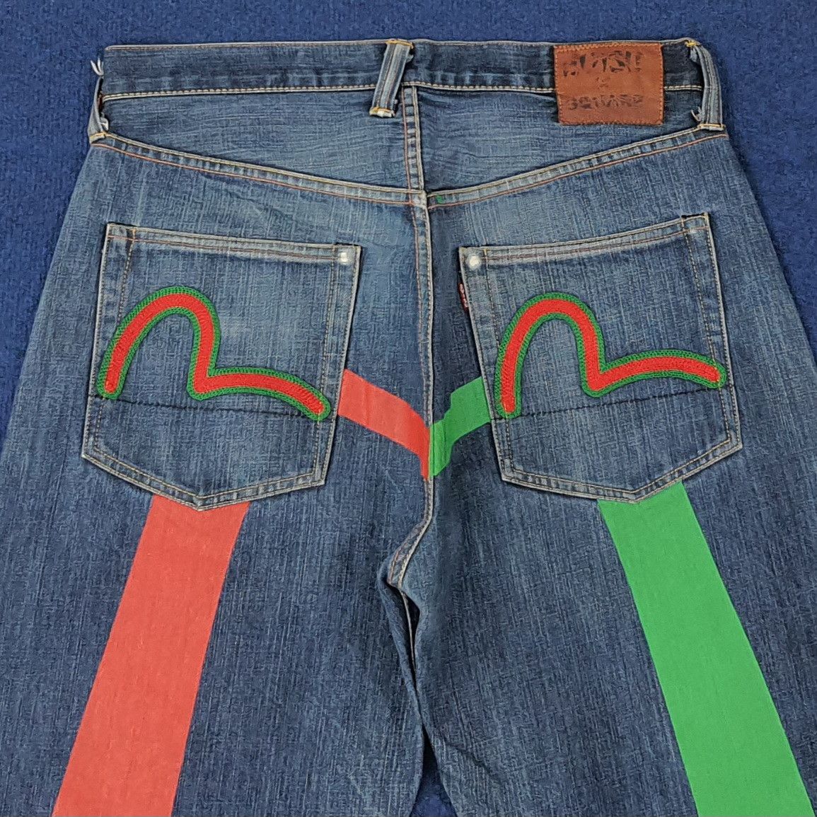 Evisu Vintage Evisu Japan Embroidery Custom Daicock Jeans C258N4 Size US 33 - 2 Thumbnail