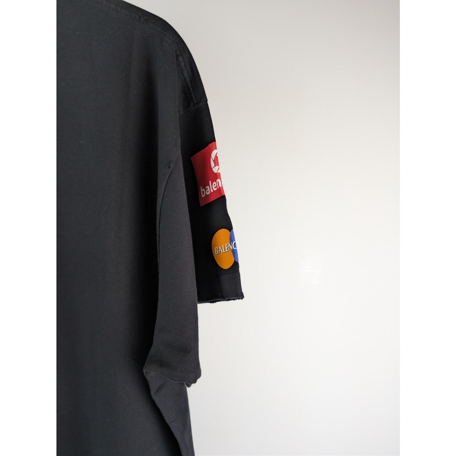 Balenciaga o1rshd1 Top League Vintage Jersey Short Sleeve Shirt Black Size US L / EU 52-54 / 3 - 13 Thumbnail
