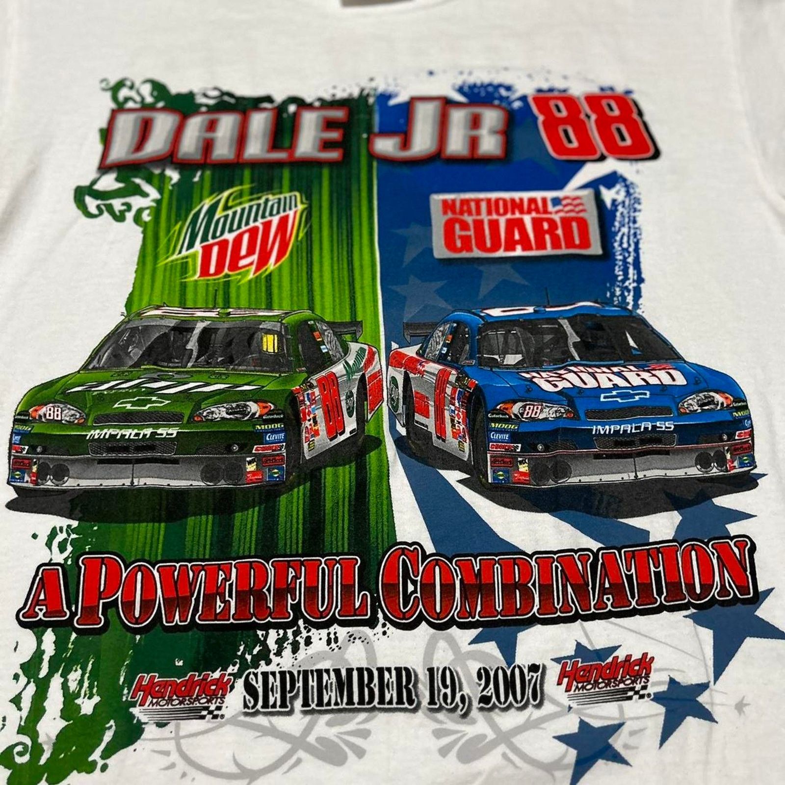 NASCAR **Brand New Vintage Dale Earnhardt Jr NASCAR T-Shirt** Size US M / EU 48-50 / 2 - 2 Thumbnail