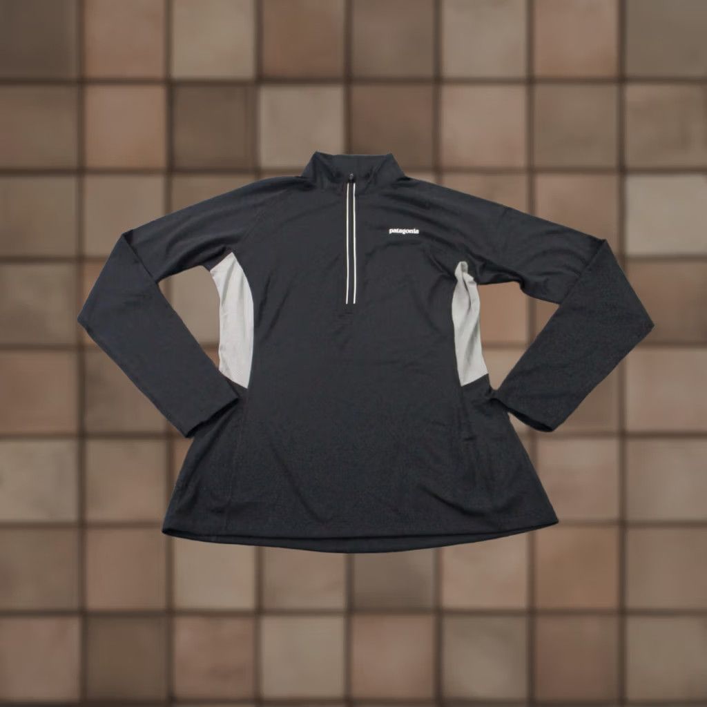 Patagonia Patagonia Jacket Womens L Base Layer Sweater Hiking Outdoor Camping Active Track Windbreaker 1/4 Zip Size L / US 10 / IT 46 - 1 Thumbnail