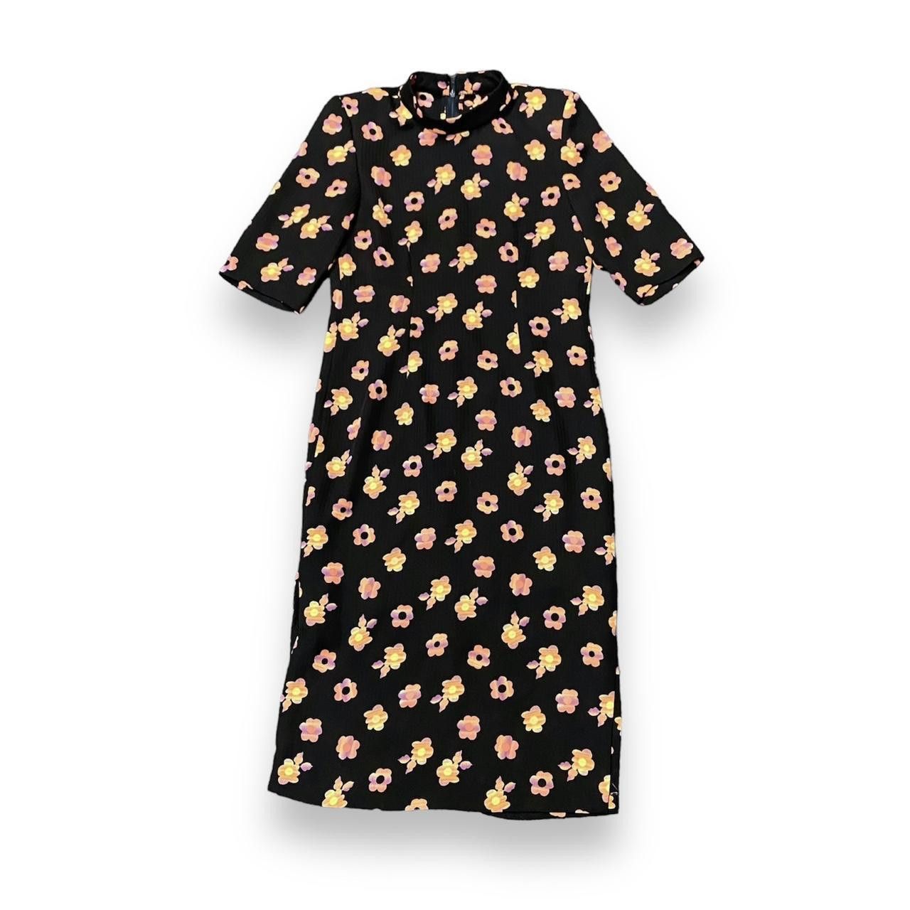 Designer Vintage Handmade 60’s Flower Dress Size M / US 6-8 / IT 42-44 - 1 Thumbnail