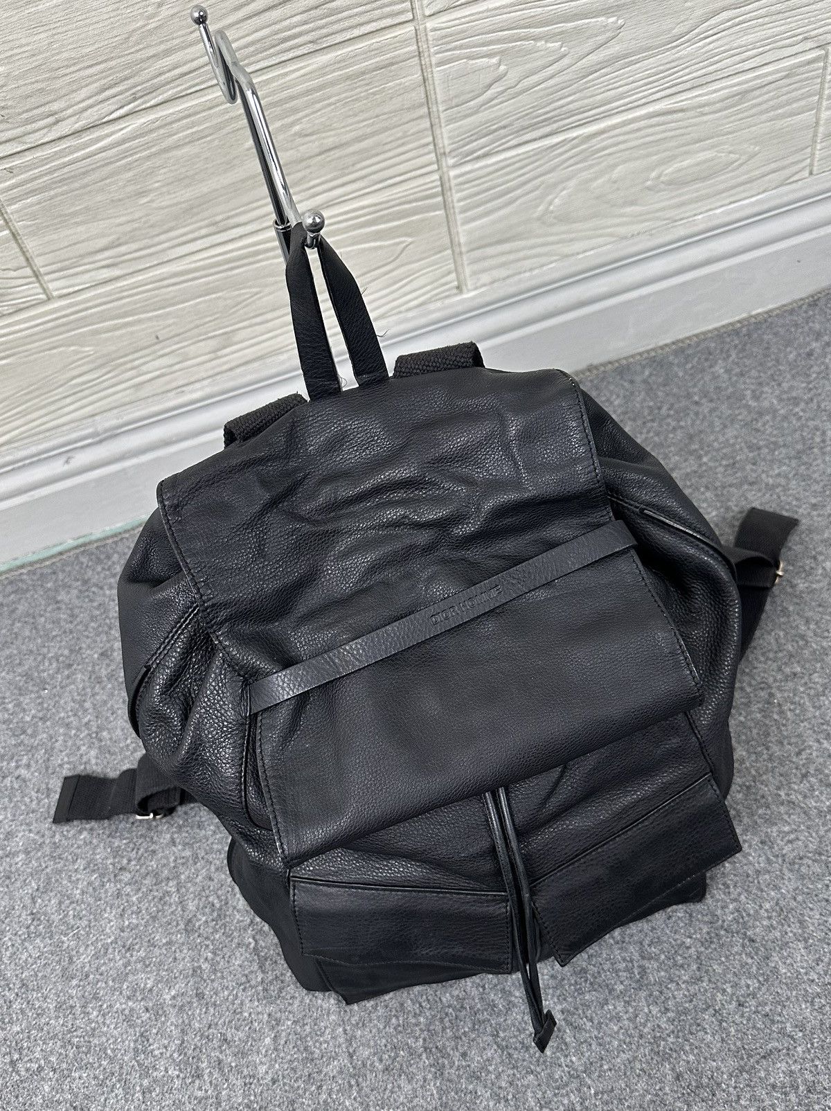 Dior × Kris Van Assche Dior Homme - Kris Van Assche - Leather Drawstring Back Pack Size ONE SIZE - 4 Thumbnail