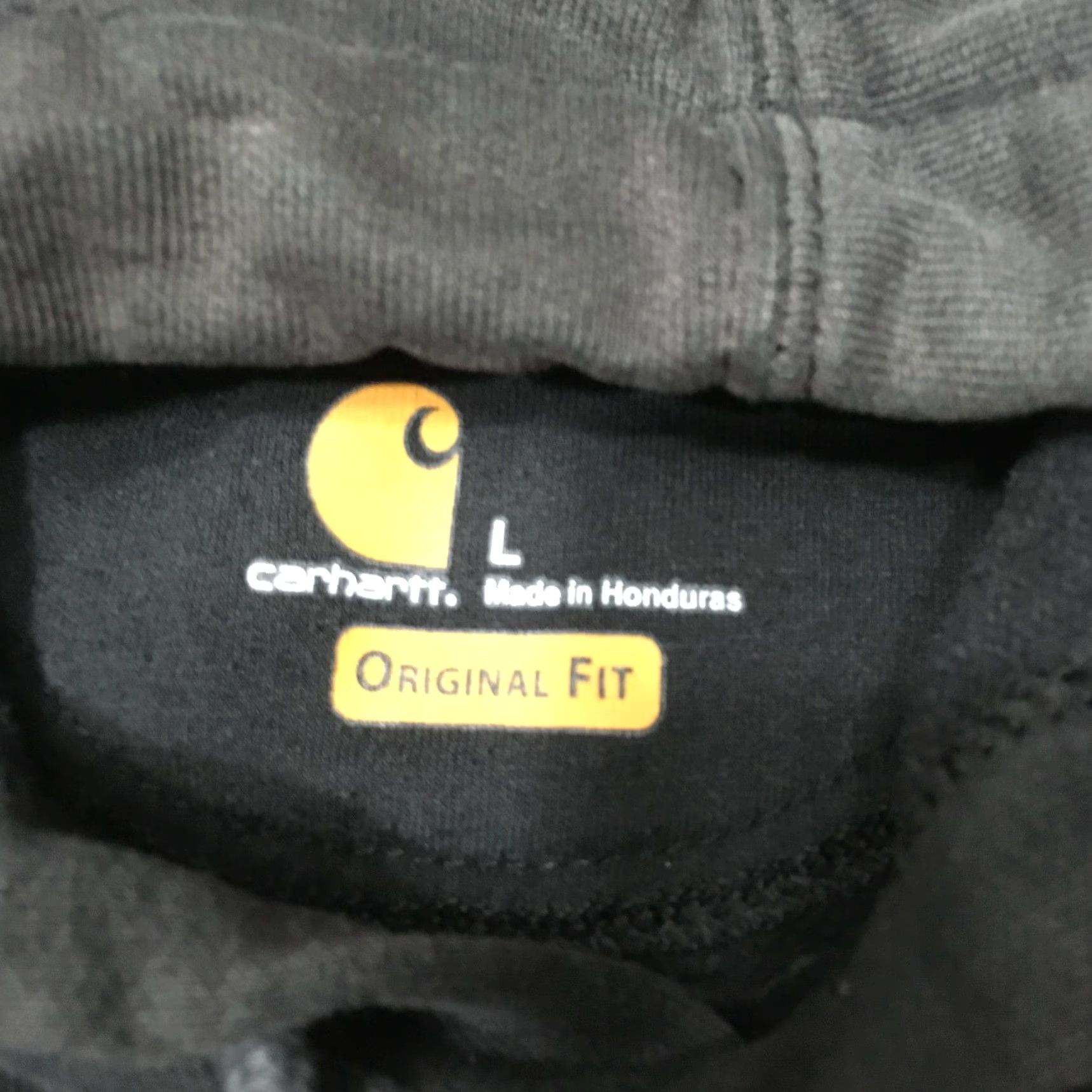 Carhartt Carhartt Hoodie Mens Large Black Original Fit Fleece Pullover Hooded Pockets Sweatshirt Sweatshirt Size US L / EU 52-54 / 3 - 5 Thumbnail