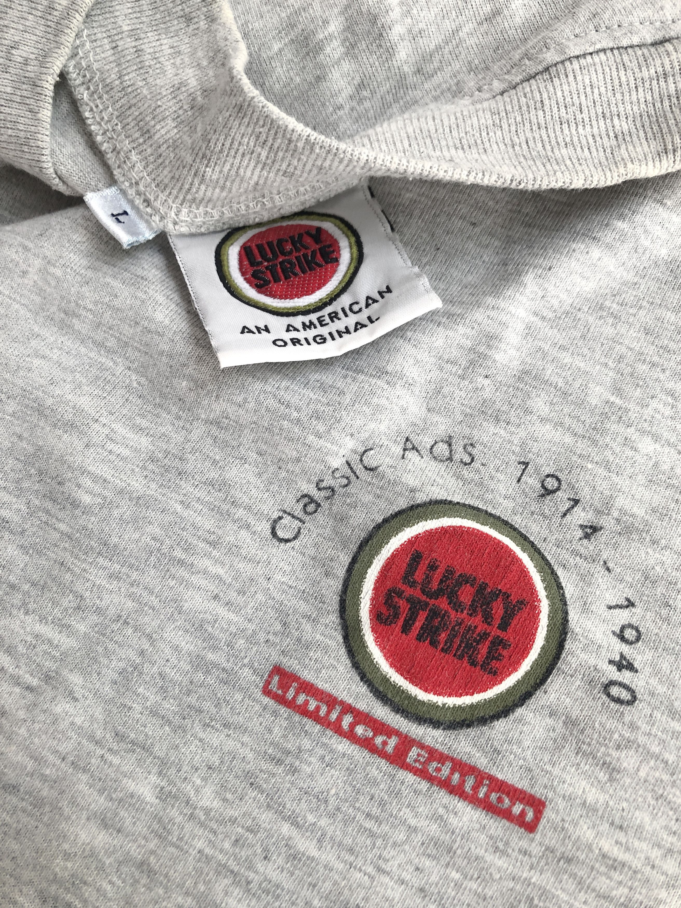 Vintage Rare Vintage Lucky Strike 90s Classic Ads Promo Tshirts Size US L / EU 52-54 / 3 - 3 Thumbnail