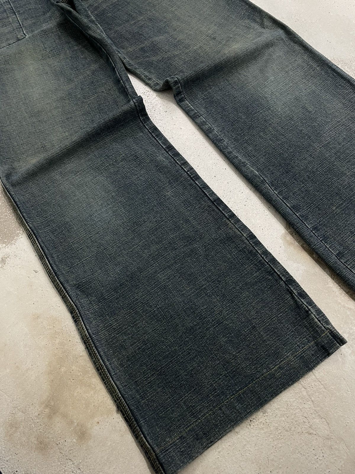 If Six Was Nine Crazy Y2K Mudwash I6W9 Wow Original Wide Leg Size US 29 - 6 Thumbnail