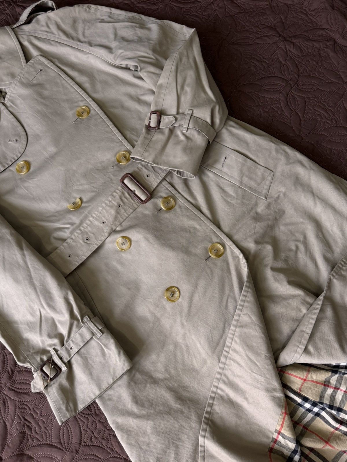 Burberry Vintage burberry double breasted trench coat Size US L / EU 52-54 / 3 - 7 Thumbnail