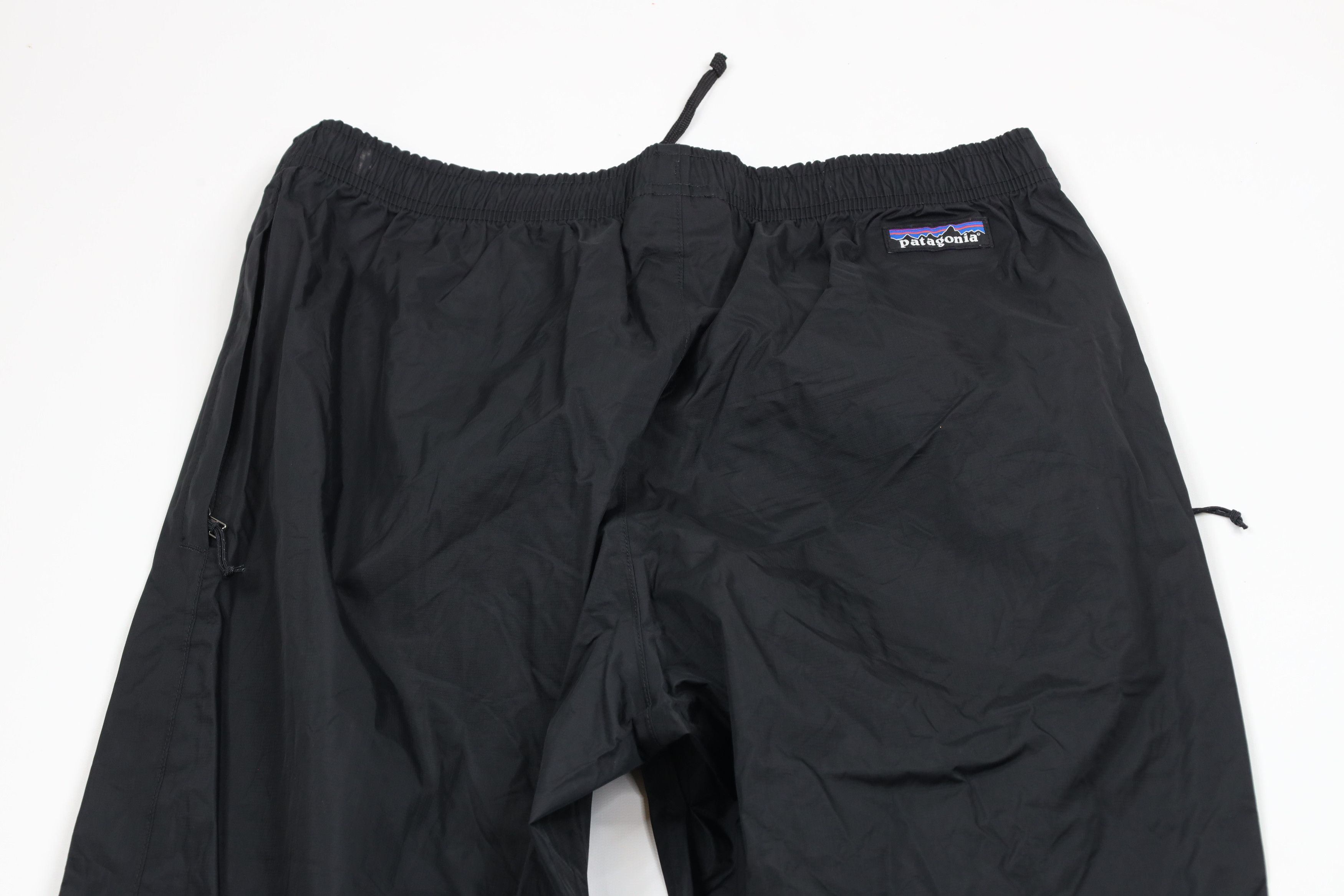 Patagonia × Vintage Patagonia H2No Torrentshell Waterproof Rain Pants Black Size 28" / US 6 / IT 42 - 10 Thumbnail