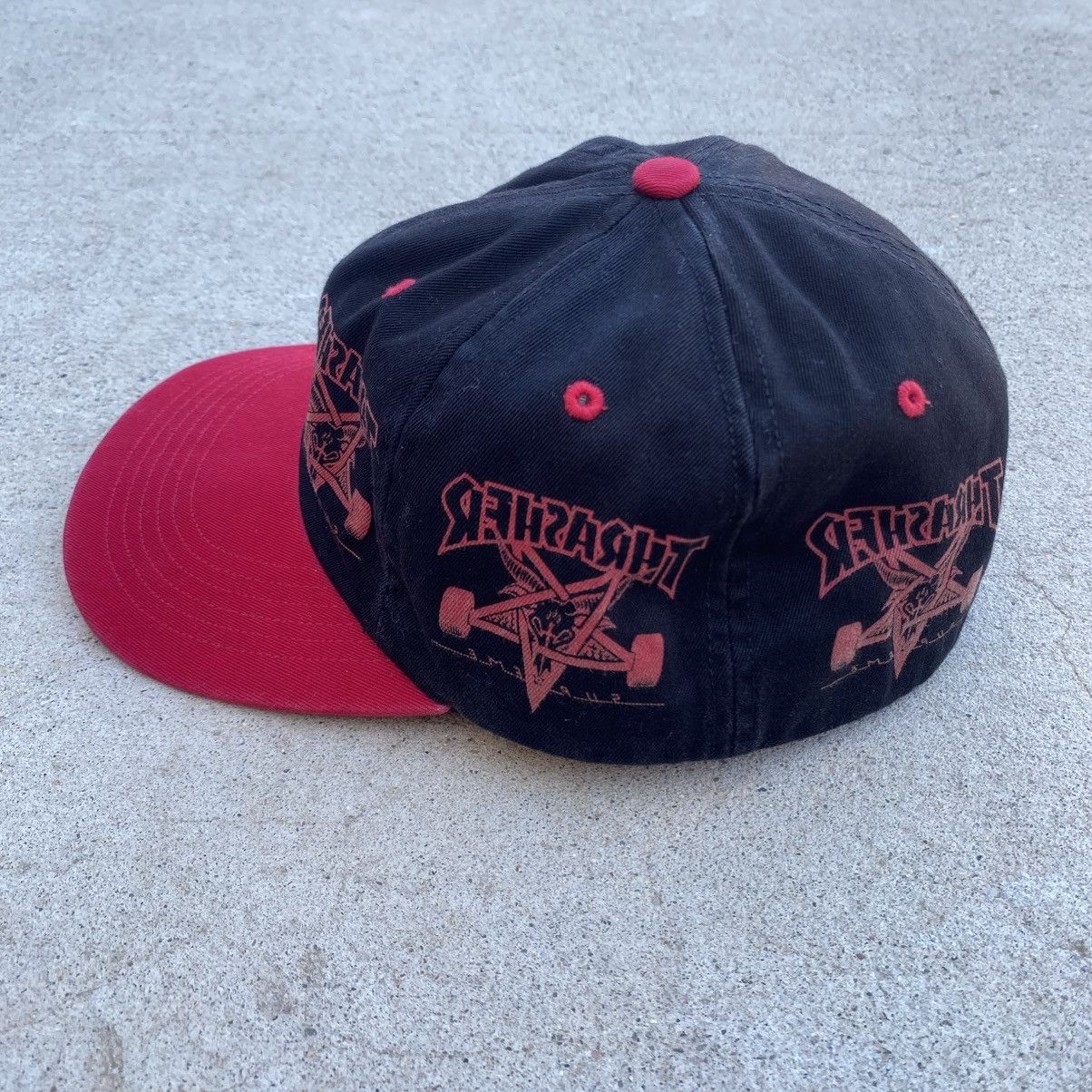 Supreme Supreme Thrasher 6-Panel Hat Fitted Medium Black Red 2021 Size ONE SIZE - 3 Thumbnail
